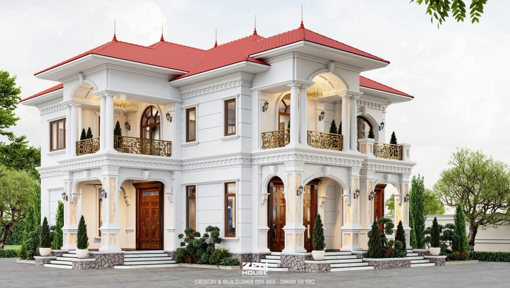 Biệt Thự 2 Tầng Phong Cách Châu Âu – View Thoáng Đẹp, Xây Dựng Kiên Cố